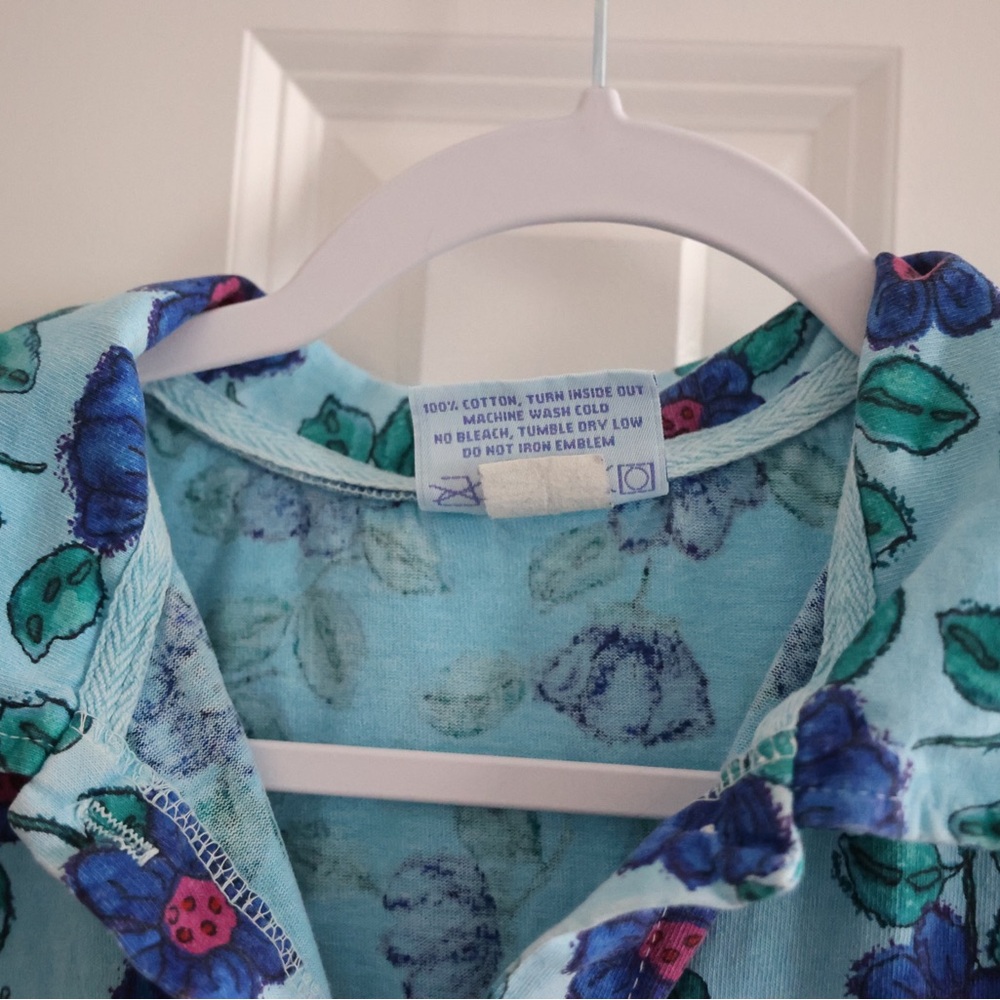 Floral Blue and Purple Dress fresh produce - Picture 4 of 5